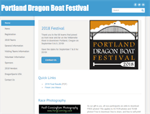 Tablet Screenshot of portlanddragonboats.com